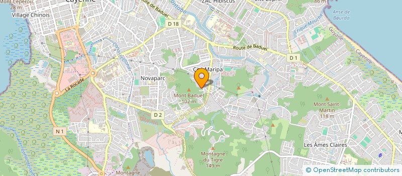 localisation de l'entreprise MADAME LISSETTE SEVERINO TAMARES  CAYENNE