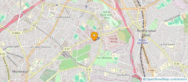 localisation de l'entreprise MADAME LISSY APARICIO LAINEZ à MONTREUIL