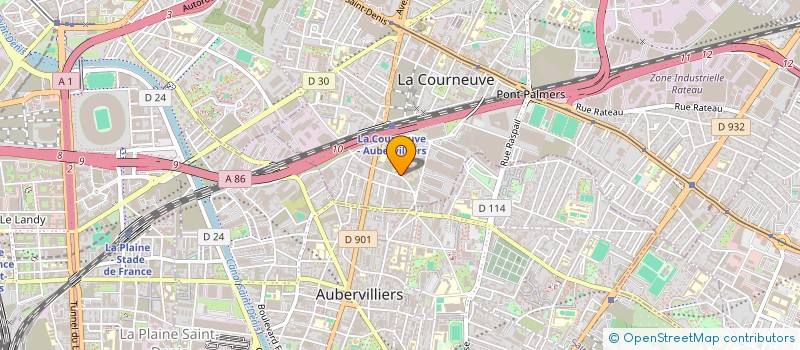 localisation de l'entreprise MADAME LITICIA ELISABETE MOTA à LA COURNEUVE