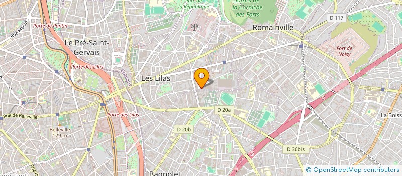 localisation de l'entreprise MADAME LITZY BRISCAN à LES LILAS
