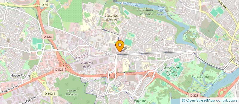 localisation de l'entreprise MADAME LIUDMILA GRITZ  ANGERS