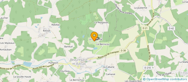 localisation de l'entreprise MADAME LIVEN WEILAND à BEAUREGARD-ET-BASSAC