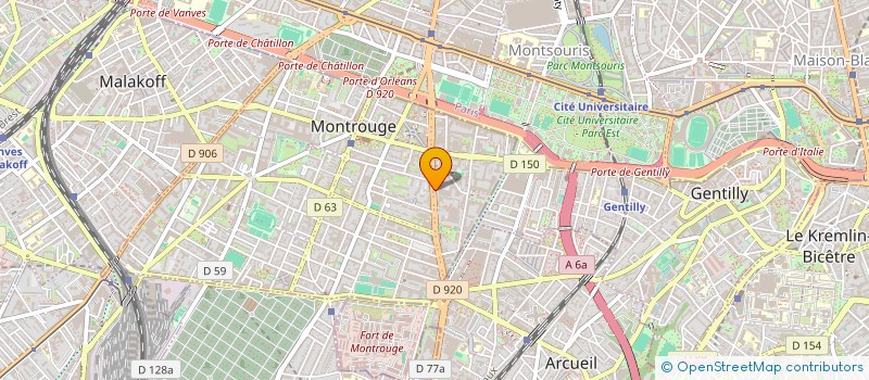 localisation de l'entreprise MADAME LIVIA PENNIELLO  MONTROUGE