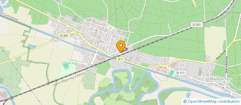 localisation de l'entreprise MADAME LIVIANE BOUCHE  AY-CHAMPAGNE