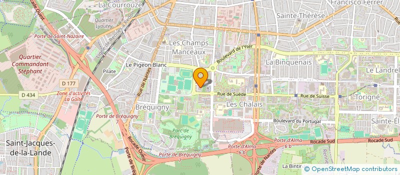 localisation de l'entreprise MADAME LIVIE CHATELAIS  RENNES