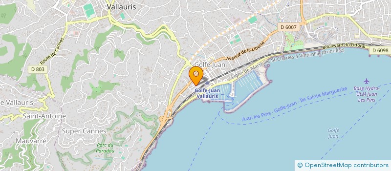 localisation de l'entreprise MADAME LIZA CARUSO  VALLAURIS