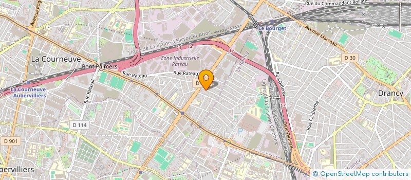 localisation de l'entreprise MADAME LIZA PARVIN à LA COURNEUVE