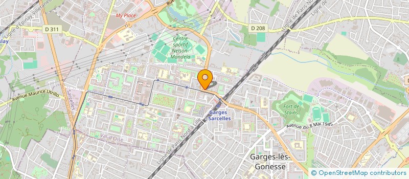 localisation de l'entreprise MADAME LIZA SOUMEUR  SARCELLES