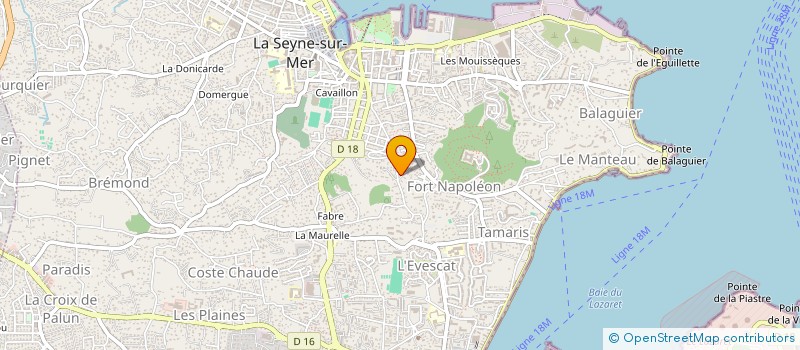 localisation de l'entreprise MADAME LIZAVETA PRATAPOPAVA à LA SEYNE-SUR-MER