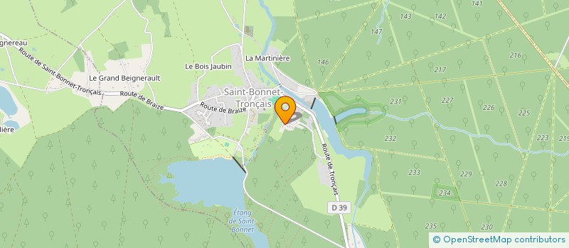 localisation de l'entreprise MADAME LIZBETH GUERRERO MARTINEZ  SAINT-BONNET-TRONCAIS