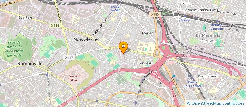 localisation de l'entreprise MADAME LIZE BEVIERE à NOISY-LE-SEC