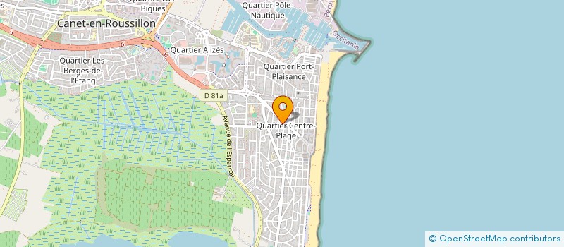 localisation de l'entreprise MADAME LIZEA CORIOU  CANET-EN-ROUSSILLON