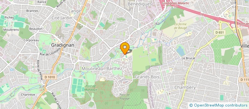 localisation de l'entreprise MADAME LIZEA FRUCTUOSO  GRADIGNAN