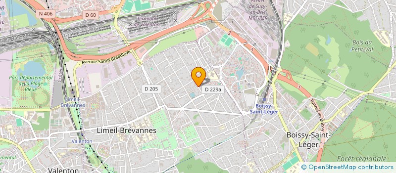 localisation de l'entreprise MADAME LIZIE BORTOT  LIMEIL-BREVANNES