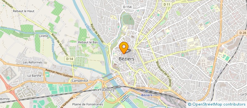 localisation de l'entreprise MADAME LIZZIE ZIMMERMANN-VAXIVIERE  BEZIERS