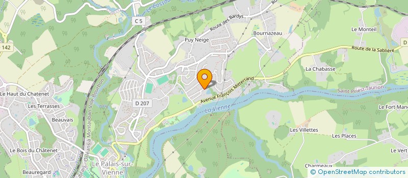 localisation de l'entreprise MADAME LLONA LARANT  LE PALAIS-SUR-VIENNE