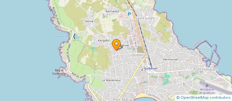 localisation de l'entreprise MADAME LLONA LE D HERVE  QUIBERON