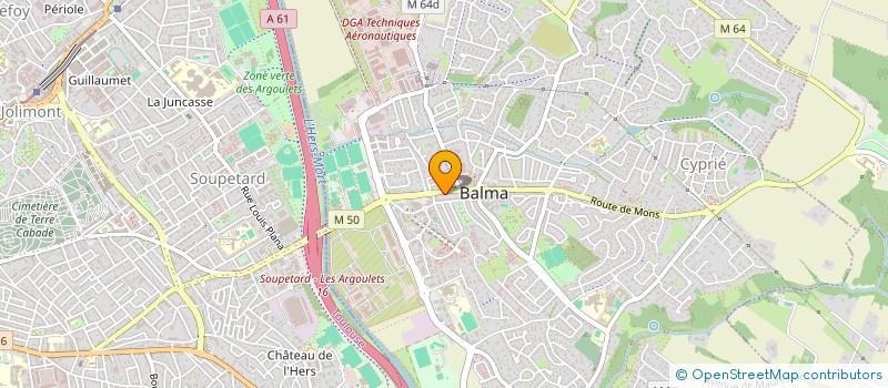 localisation de l'entreprise MADAME LOAN BORDAS  BALMA