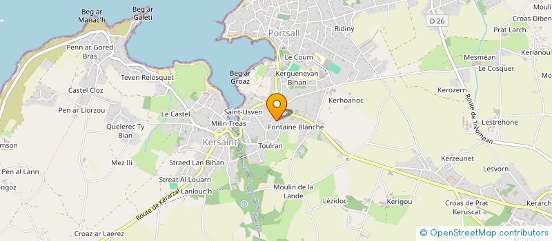 localisation de l'entreprise MADAME LOAN VALLIENNE  PLOUDALMEZEAU