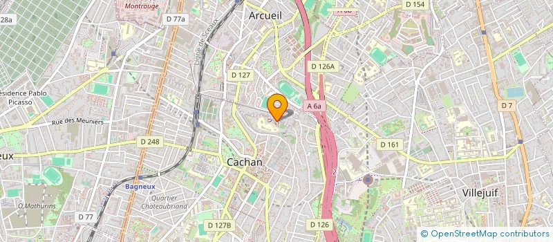 localisation de l'entreprise MADAME LOANA JARRY  CACHAN