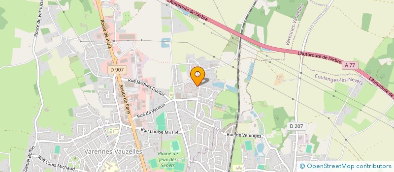 localisation de l'entreprise MADAME LOANA SCHILTZ  VARENNES-VAUZELLES