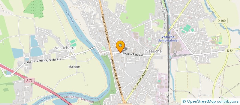 localisation de l'entreprise MADAME LOANE BERAUD  VEAUCHE