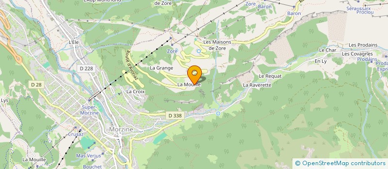 localisation de l'entreprise MADAME LOANE CHATELAIN  MORZINE