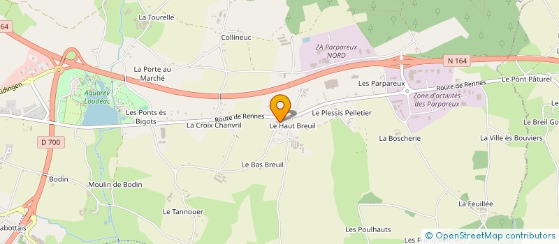 localisation de l'entreprise MADAME LOANE GOUDIN à LOUDEAC