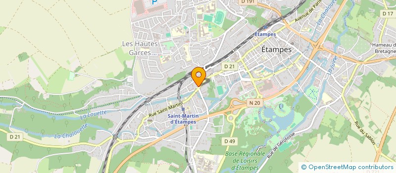 localisation de l'entreprise MADAME LOANE L'HOSPITALIER à ETAMPES