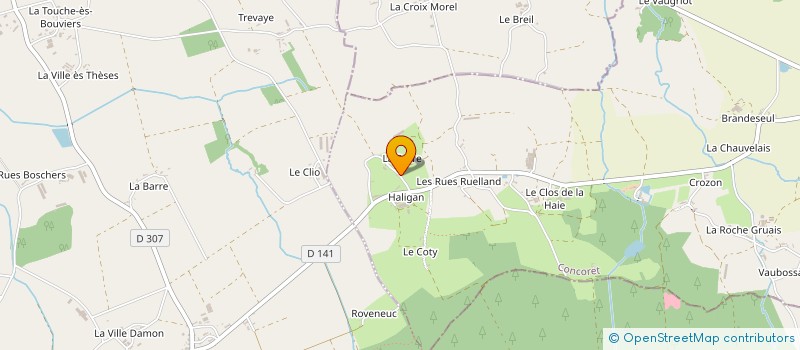 localisation de l'entreprise MADAME LOANE MARTIN  CONCORET