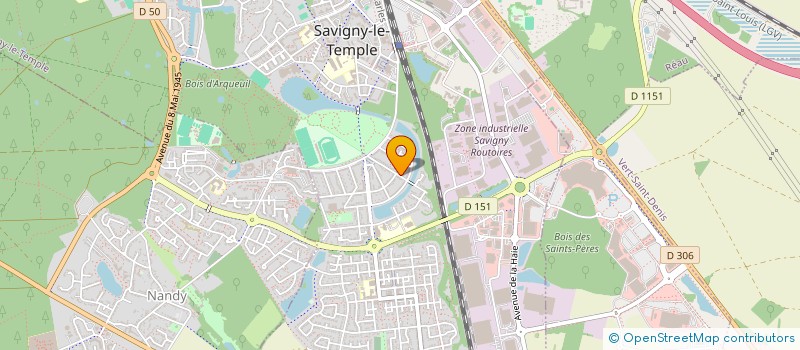 localisation de l'entreprise MADAME LOANE PORTEAU--LAVOISE  SAVIGNY-LE-TEMPLE