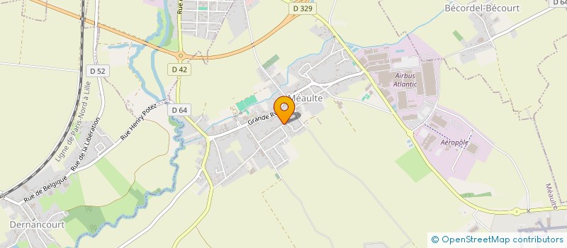 localisation de l'entreprise MADAME LOANE POULAIN  MEAULTE