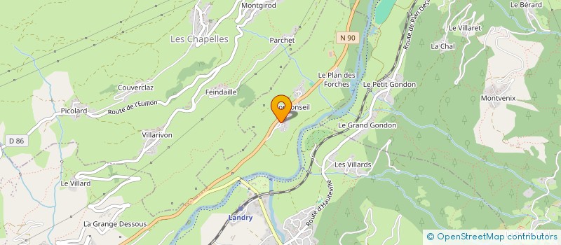 localisation de l'entreprise MADAME LOANE RAGOTIN  LA PLAGNE TARENTAISE