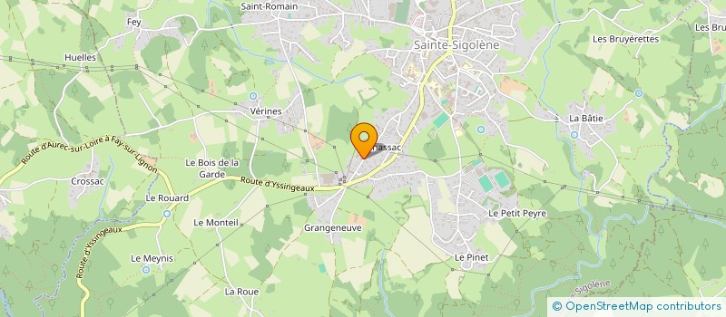 localisation de l'entreprise MADAME LOANE REIS  SAINTE-SIGOLENE