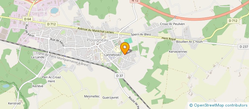 localisation de l'entreprise MADAME LOANE SAOUT  PLOUIGNEAU