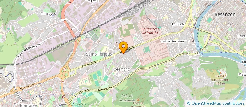 localisation de l'entreprise MADAME LOANN CASTELLI  BESANCON