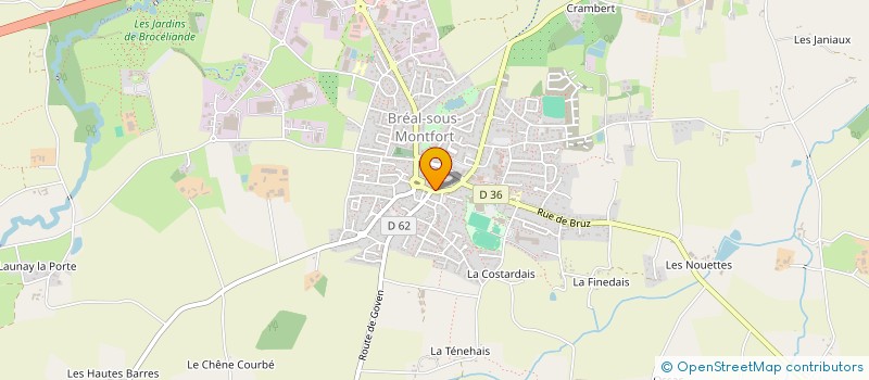 localisation de l'entreprise MADAME LOANN HALOCHET  BREAL-SOUS-MONTFORT