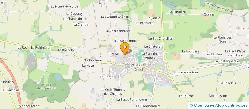 localisation de l'entreprise MADAME LOANN RENARD  MONTREUIL-LE-GAST