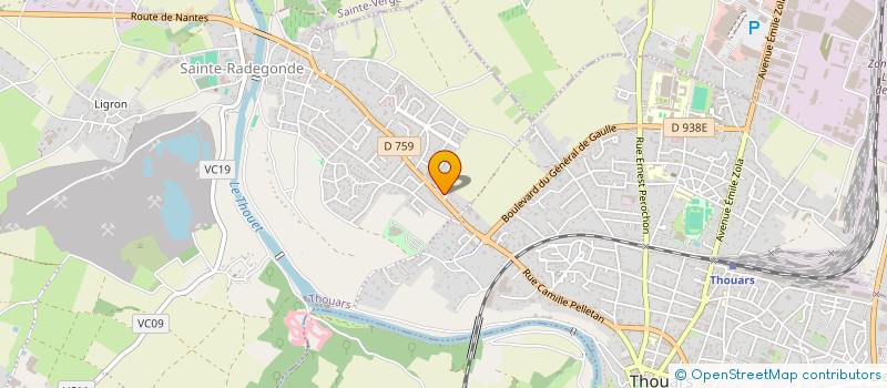 localisation de l'entreprise MADAME LOANNE GODET  THOUARS