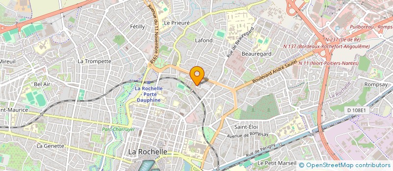 localisation de l'entreprise MADAME LOANNE JULIA  LA ROCHELLE