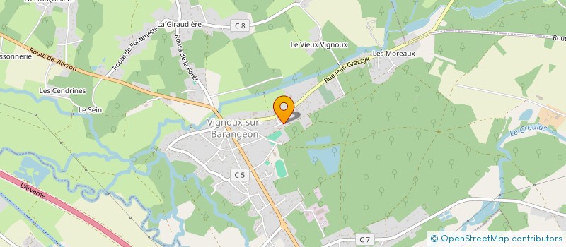 localisation de l'entreprise MADAME LOANNE VACHER  VIGNOUX-SUR-BARANGEON