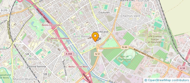 localisation de l'entreprise MADAME LOBNA BEN HASSINE à REIMS