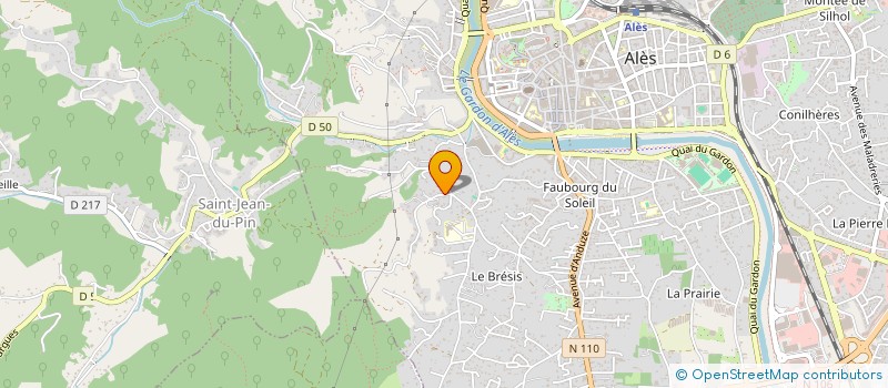 localisation de l'entreprise MADAME LODIE BASTIDE  MEJANNES-LES-ALES