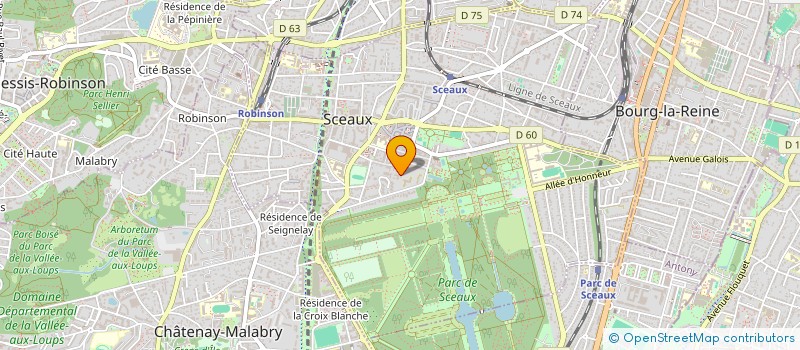 localisation de l'entreprise MADAME LOETICIA LESSEUR à SCEAUX