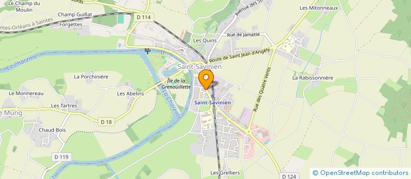 localisation de l'entreprise MADAME LOETITIA CHAUVIN  SAINT-SAVINIEN