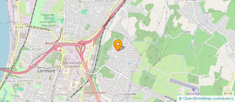 localisation de l'entreprise MADAME LOETITIA MARTY  LORMONT