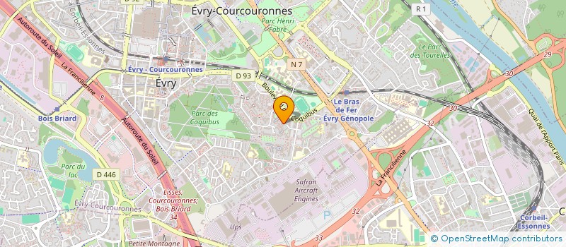 localisation de l'entreprise MADAME LOGAN VALENCIA CABRERA  EVRY-COURCOURONNES