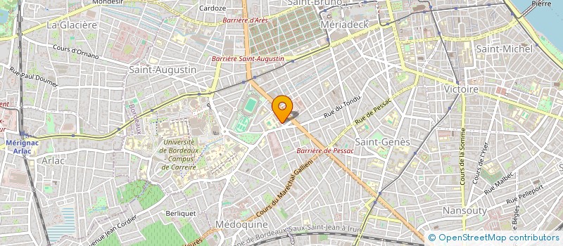 localisation de l'entreprise MADAME LOGANE ESOPE-JOSEPH  BORDEAUX