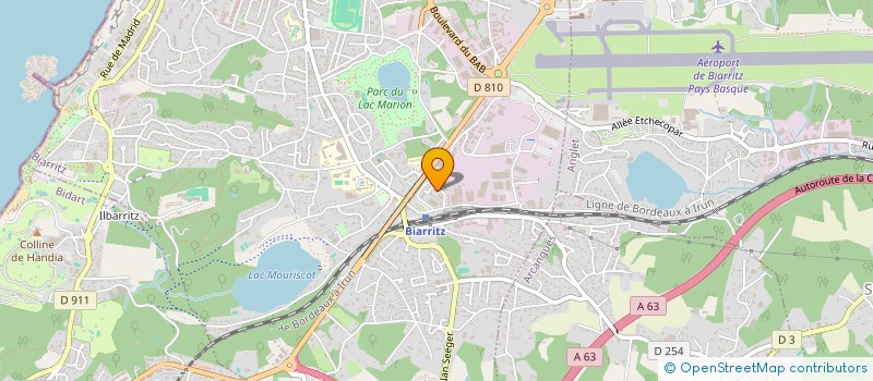 localisation de l'entreprise MADAME LOIS CADILLON à BIARRITZ