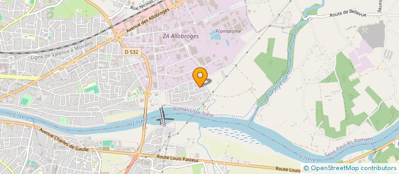 localisation de l'entreprise MADAME LOIS DUCROT  ROMANS-SUR-ISERE